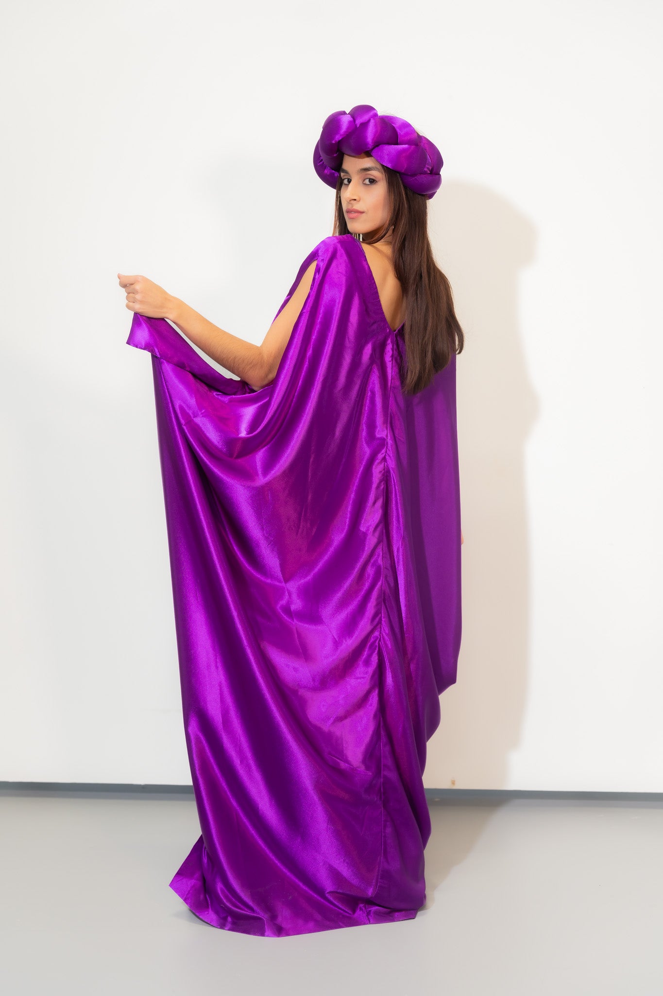 Violet Majesty Sleeveless Gown